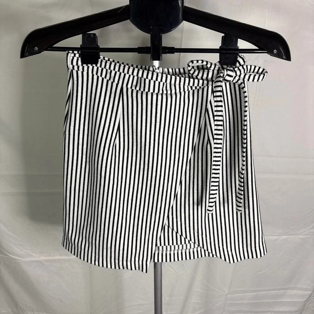 Living Doll White and Black striped skirt